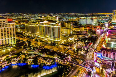 USA, Nevada, Las Vegas at night - ABAF001039