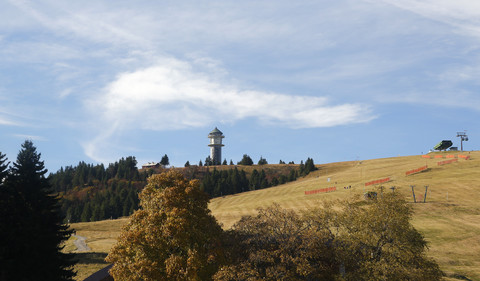 Deutschland, Baden-Württemberg, Schwarzwald, Feldbergturm auf dem Seebuck, lizenzfreies Stockfoto