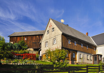 Deutschland, Sachsen, Sebnitz, Ortsteil Saupsdorf, Historisches Oberlausitzer Haus - BT000181