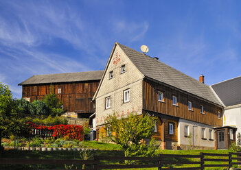 Germany, Saxony, Sebnitz, district Saupsdorf, Historical Upper Lusatian house - BT000181