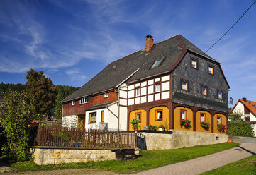 Germany, Saxony, Sebnitz, district Saupsdorf, Historical Upper Lusatian house - BT000178