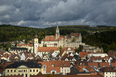 Germany, Baden Wuerttemberg, Sigmaringen, View of Sigmaringen castle - ELF000597