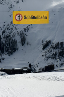 Schweiz, Arosa, Dia-Schild Coasting - AWDF000703