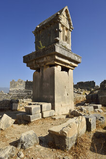 Türkei, Lykien, lykischer Sarkophag, archäologische Stätte von Xanthos - ES000715