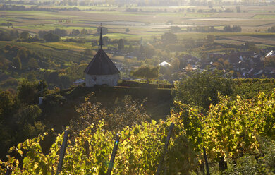 Germany, Baden-Wuerttemberg, Oelberg Chapel, Ehrenstetten in background - DHL000151