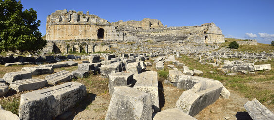 Turkey, Aydin Province, Caria, antique roman theater, archaeological site of Miletus - ES000727