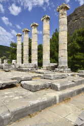 Turkey, Aydin Province, Ionia, antique Athena temple at the archaeological site of Priene - ES000725