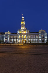 Rumania, Crisana, Arad, Town hall at night - GF000305