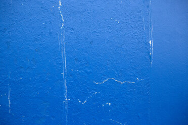 Portugal, Madeira, Funchal, Nahaufnahme der blauen Wand - VTF000046