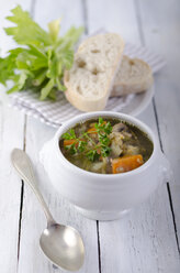 Lentil soup in bowl, close up - ODF000689