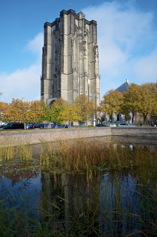 Niederlande, Zeeland, Zierikzee, Saint-Livinus Monsterturm, lizenzfreies Stockfoto