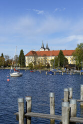 Germany, Bavaria, Upper Bavaria, lake Tegernsee, palace and parish church St. Quirinus, former Tegernsee Abbey - LH000315