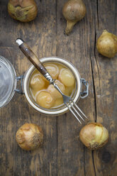 Pickled onions in preserving jar - LVF000336