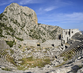 Türkei, Blick auf das antike Theater in der archäologischen Stätte von Termessos - ES000754