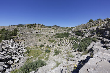 Turkey, Antalya Province, Manavgat, Koepruelue Canyon National Park, antique theater at archaeological site of Selge - SIEF004671