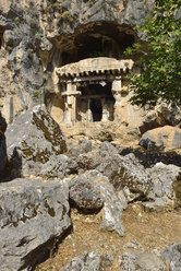 Türkei, Archäologische Stätte von Pinara, antikes lykisches Felsengrab - ES000797
