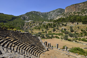 Türkei, Archäologische Stätte von Pinara, antikes lykisches Theater - ES000795