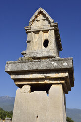 Türkei, archäologische Stätte von Xanthos, antiker lykischer Sarkophag - ES000793