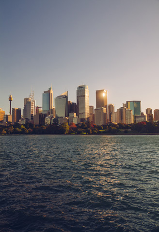 Australien, Skyline des Stadtzentrums von Sydney, lizenzfreies Stockfoto