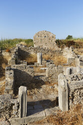 Turkey, Side, Ruins of ancient peristyle villas - SIE004724