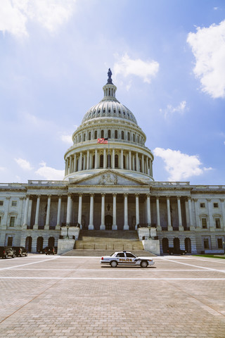 USA, Washington D.C., Äußeres des Kapitols, lizenzfreies Stockfoto