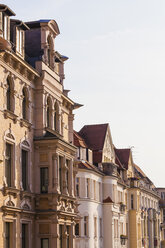 Germany, Saxony-Anhalt, Halle, Row of restored town houses - WDF002063