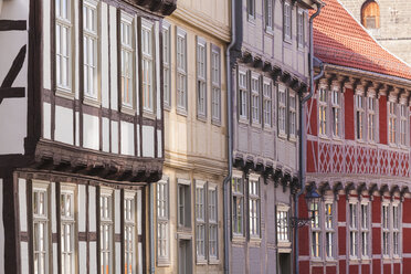 Germany, Saxony-Anhalt, Quedlinburg, Timber-framed houses - WDF002094