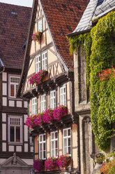 Germany, Saxony-Anhalt, Quedlinburg, Timber-framed houses - WD002055