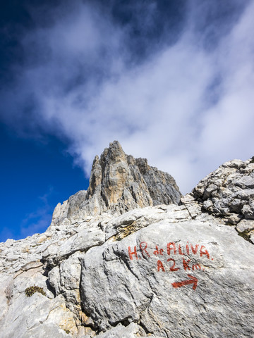 Spanien, Kantabrien, Nationalpark Picos de Europa, Wandergebiet Los Urrieles, lizenzfreies Stockfoto