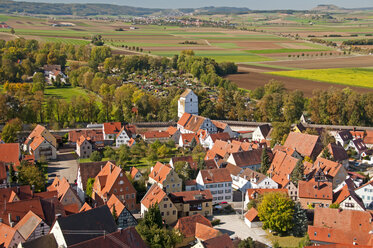 Germany, Bavaria, Swabia, Donau-Ries, Noerdlingen, view of periphery and fields - WGF000103