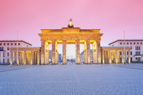 Germany, Berlin Brandenburg Gate in the evening - MSF003105