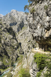 Spanien, Asturien, Nationalpark Picos de Europa, Ruta del Cares, Weg von Poncebos nach Cain - LA000289