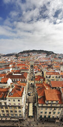 Portugal, Lisboa, Baixa, Stadt aus der Vogelperspektive - BIF000106