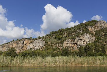 Türkei, Dalyan, Lykische Felsengräber von Kaunos - SIE004746