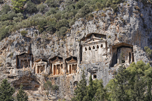 Türkei, Dalyan, Lykische Felsengräber von Kaunos - SIE004744