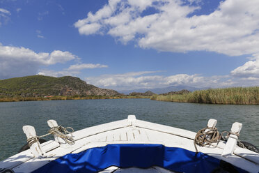 Türkei, Dalyan, Ausflugsboot auf dem Dalyan-Delta - SIE004739