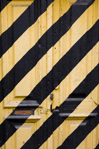 Portugal, Funchal, an old colored door stock photo