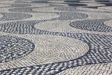 Portugal, Lisbon, Belem, cobblestones, mosaic at Padrao dos Descobrimentos - BIF000172