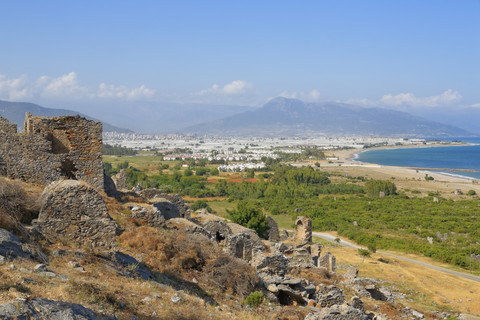 Türkei, Anamur, Antike Stadt Anemurium, Nekropole, lizenzfreies Stockfoto