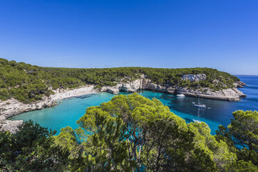 Spain, Balearic Islands, Menorca, Cala Mitjana - MAB000177