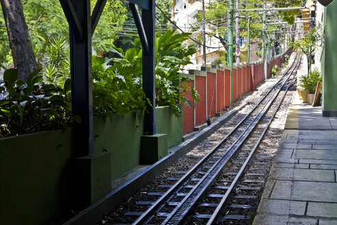 Brasilien, Rio de Janeiro, Corcovado, Bahnhof von Corcovado - AMCF000023