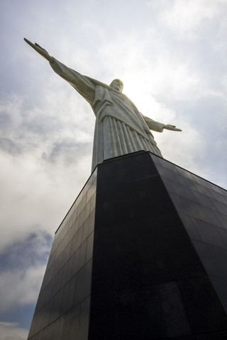 Brazil, Rio de Janeiro, Corcovado, Jesus Christ the Redeemer statue stock photo