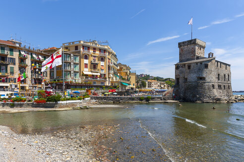 Italien, Ligurien, Rapallo, Hotels und Schloss am Meer - AM001433