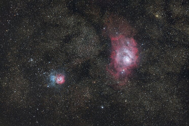 Lagoon and Trifid Nebula - RMF000622