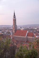 Deutschland, Bayern, Landshut, Blick auf die St. Martinskirche - SARF000159