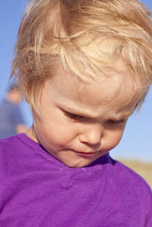 Portrait of pouting little girl - JFEF000242