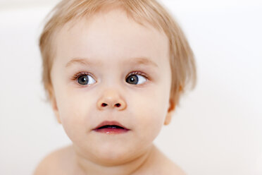 Portrait of pensive toddler - JFEF000233