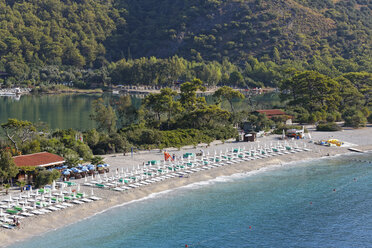 Türkei, Lykien, Strand und Lagune von Oeluedeniz - SIEF004883