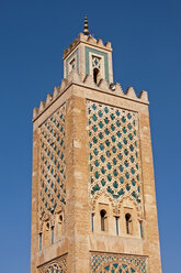 Africa, Morocco, Marrakesh, view to minaret of Koutoubia mosque - WG000136