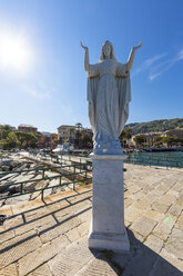 Italy, Liguria, Santa Margherita Ligure, Madonna at harbor - AMF001467